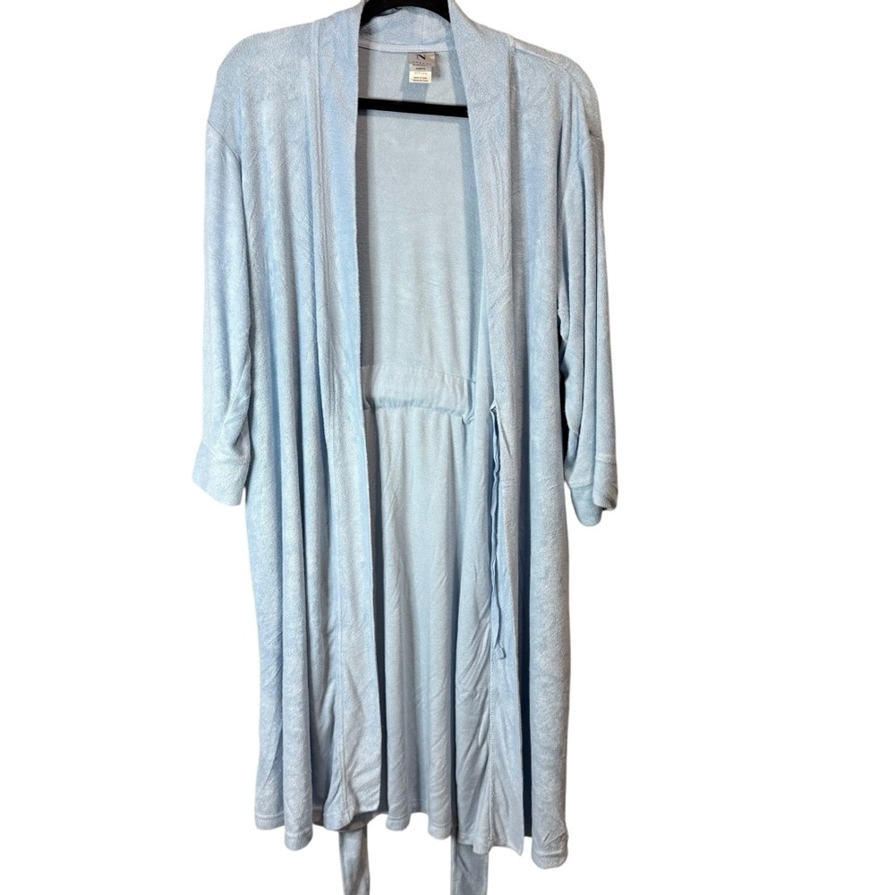 Natori Soft‎ Blue Women's Terry Robe Size small